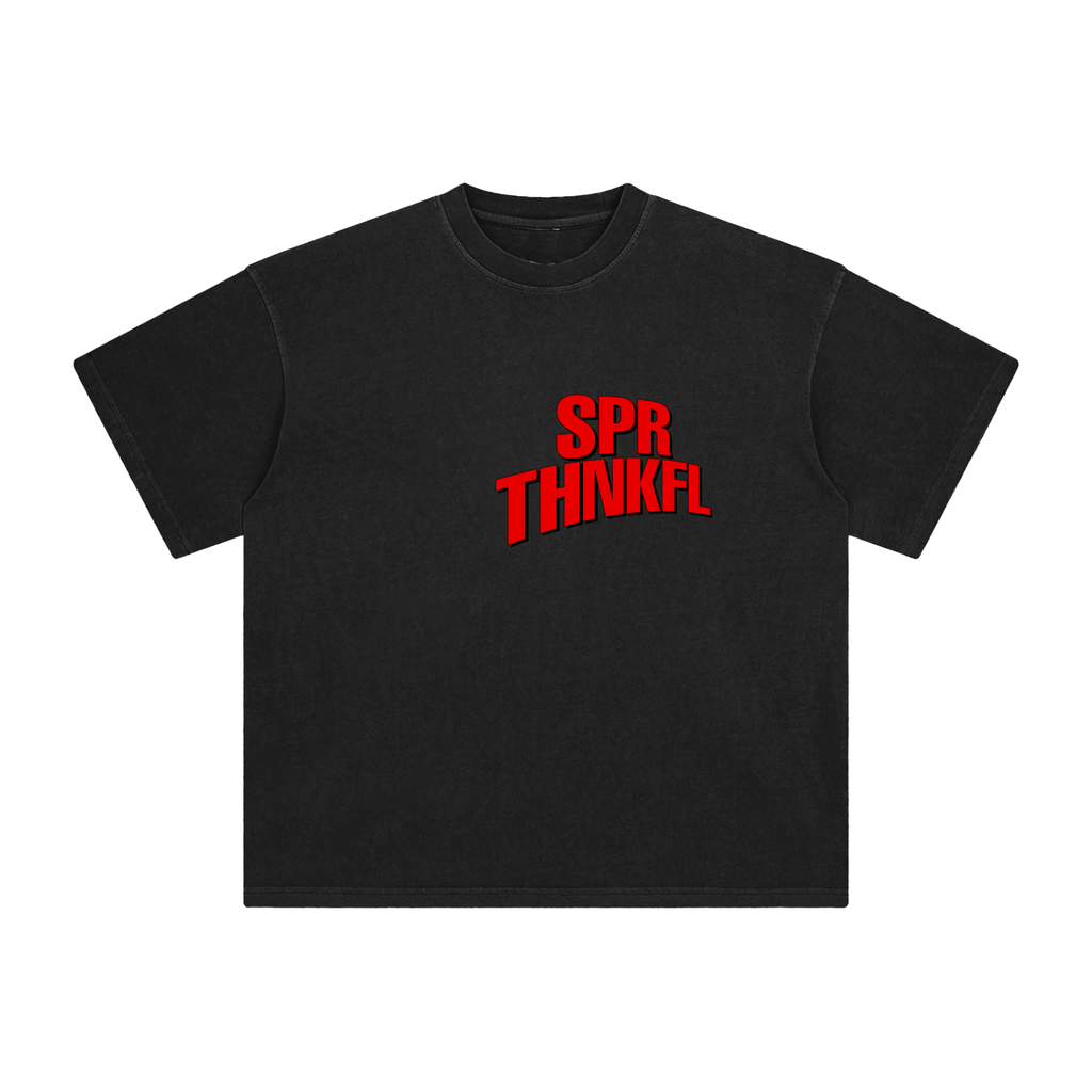 1 TH. 5:8 - Black - Enzyme Washed T-Shirt