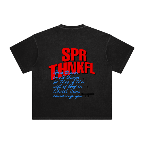 1 TH. 5:8 - Black - Enzyme Washed T-Shirt