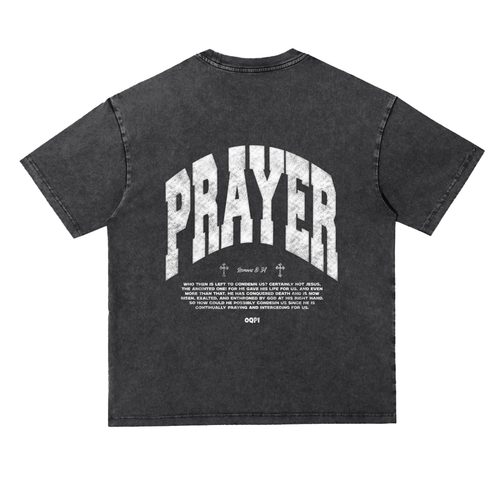 Prayer T - Snow Washed Heavyweight Oversize